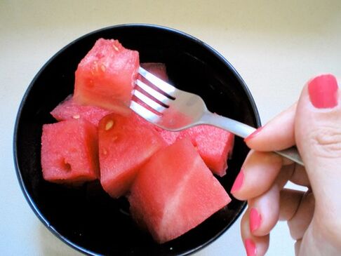 เนื้อแตงโมในอาหารวันอดอาหาร